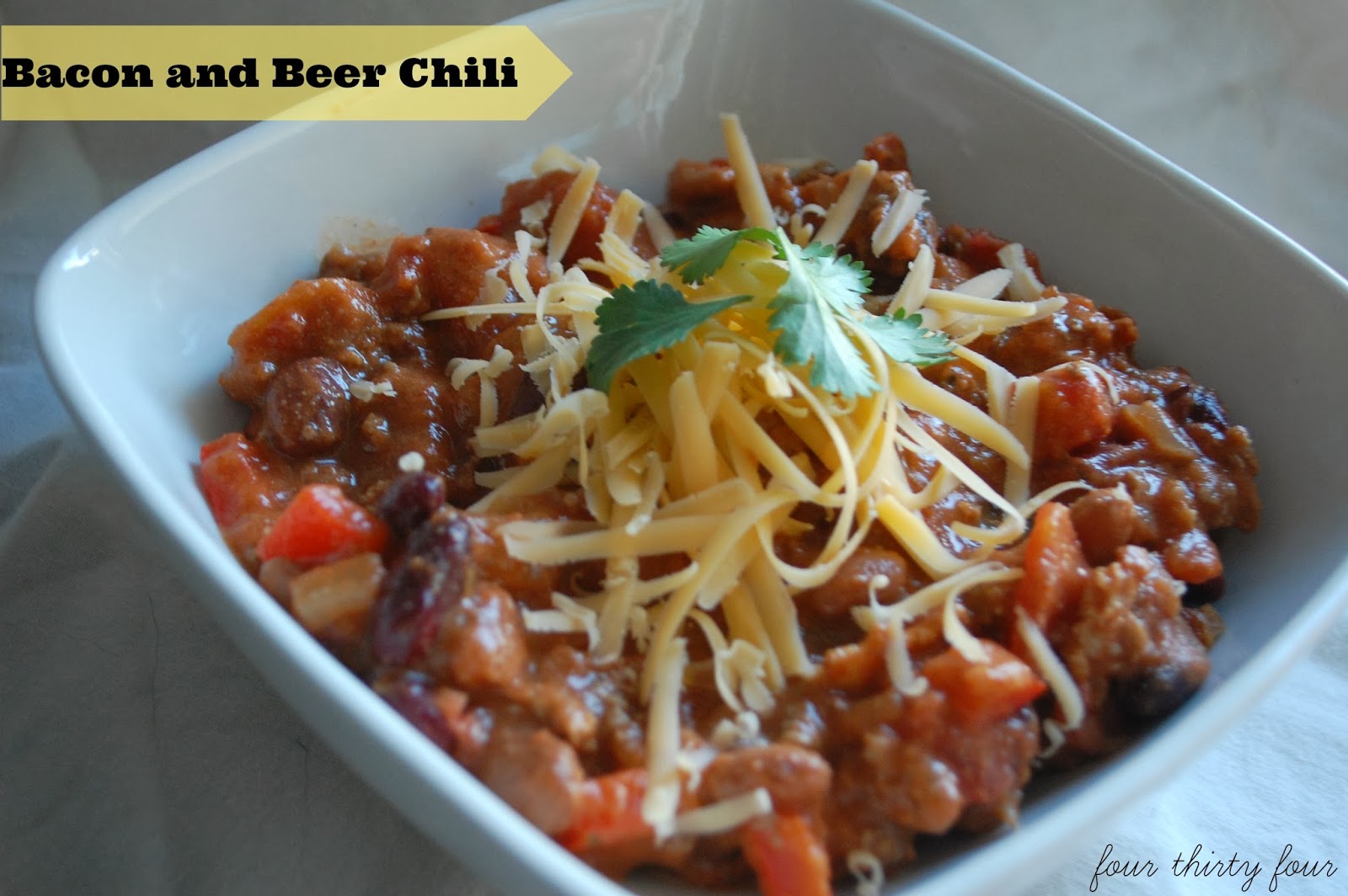 Four Thirty Four Bacon and Beer Chili