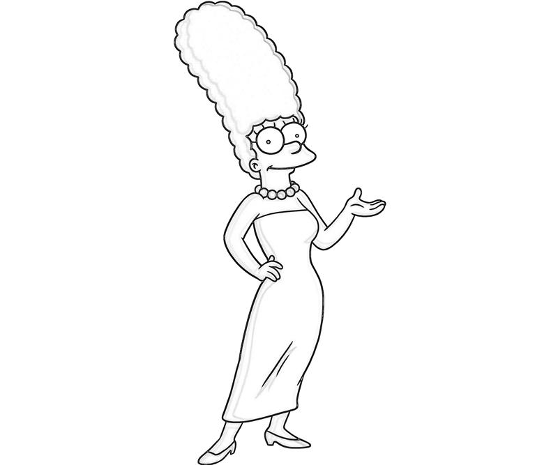 marge coloring pages