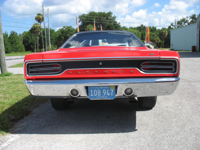 1970 Plymouth GTX Red Rear View Photo
