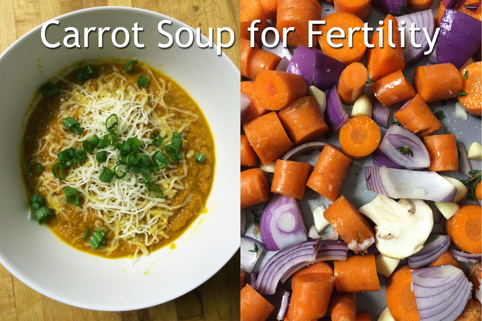 Ellies Wonder Roasted Carrot Soup for Fertility