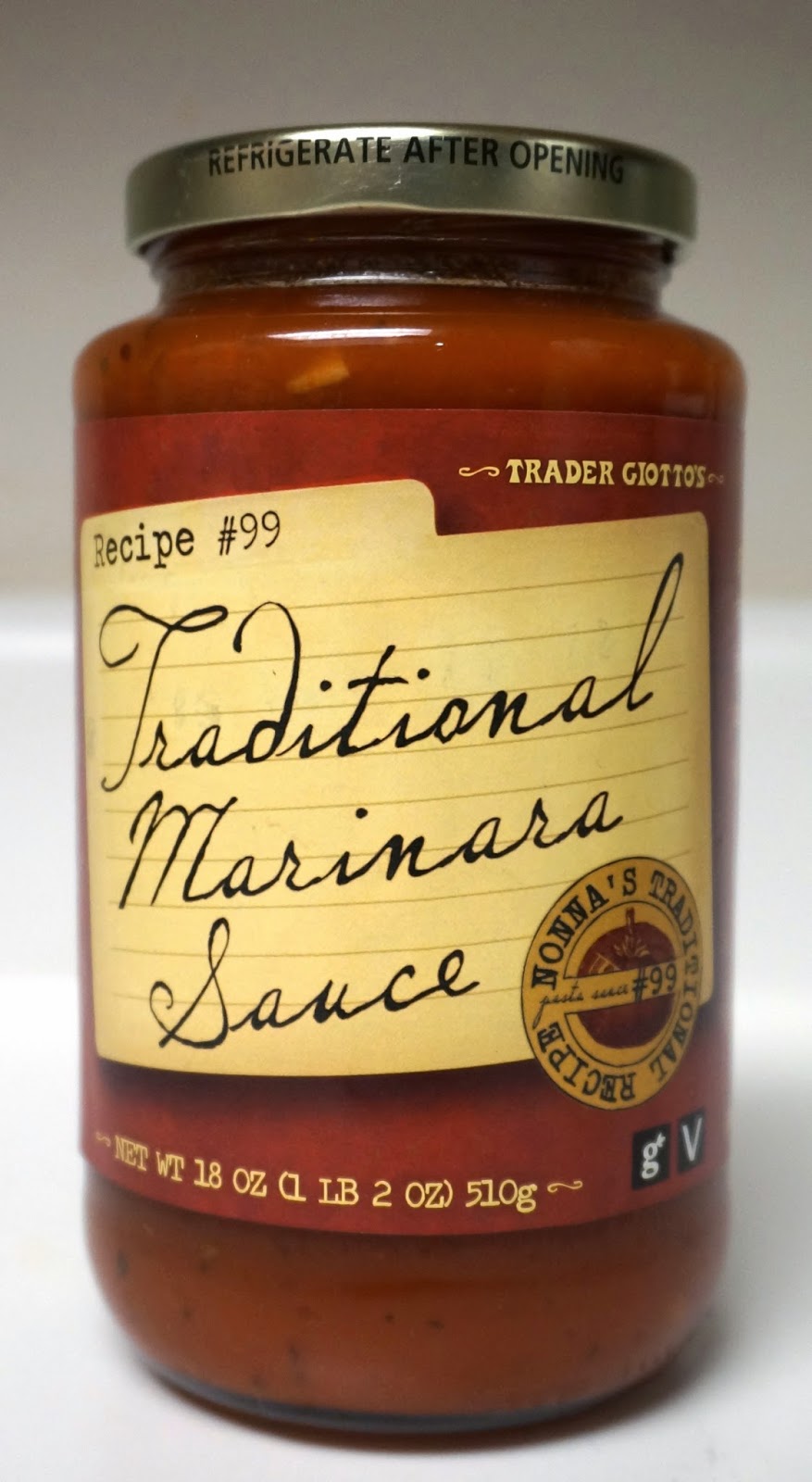 Exploring Trader Joe's Trader Joe's Traditional Marinara Sauce