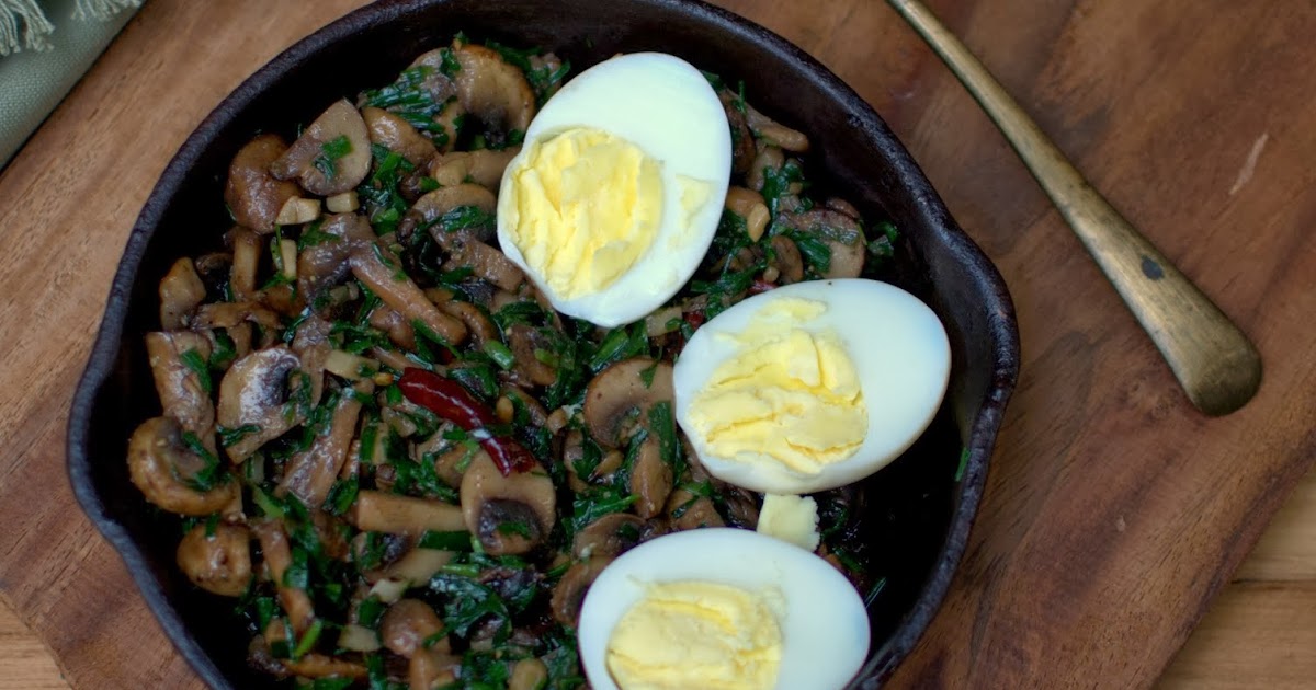 mushrooms stir fry with garlic chives with a hint of balsamic vinegar