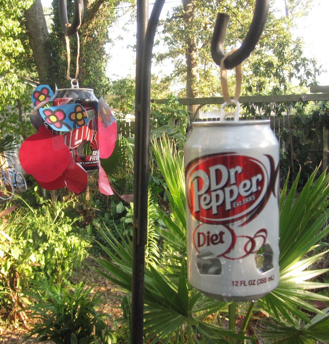 Tropical Texana HOW TO MAKE A SODA CAN HUMMINGBIRD FEEDER