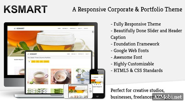 Ksmart – A Responsive HTML5/CSS Business Portfolio