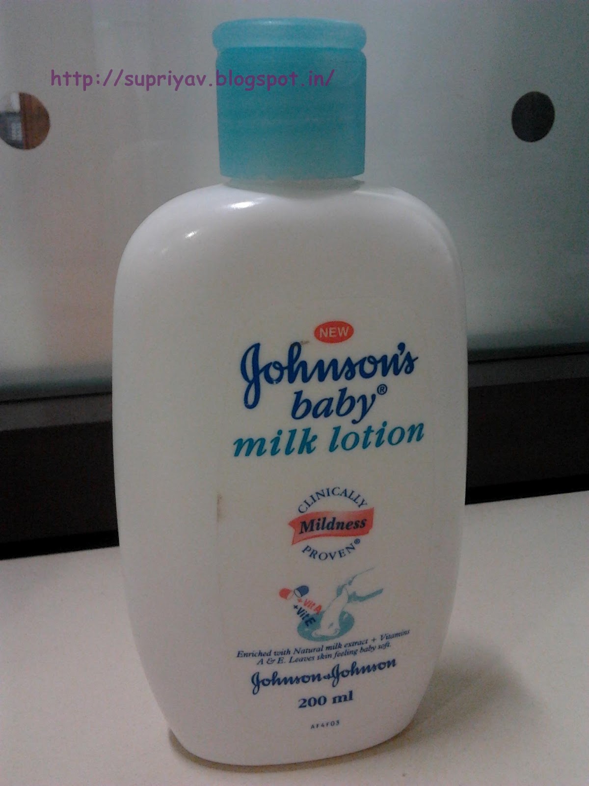 The Purple Notebook Johnson's Baby Milk Lotion