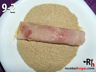 Rollitos de jamón con atún - Paso 9-2