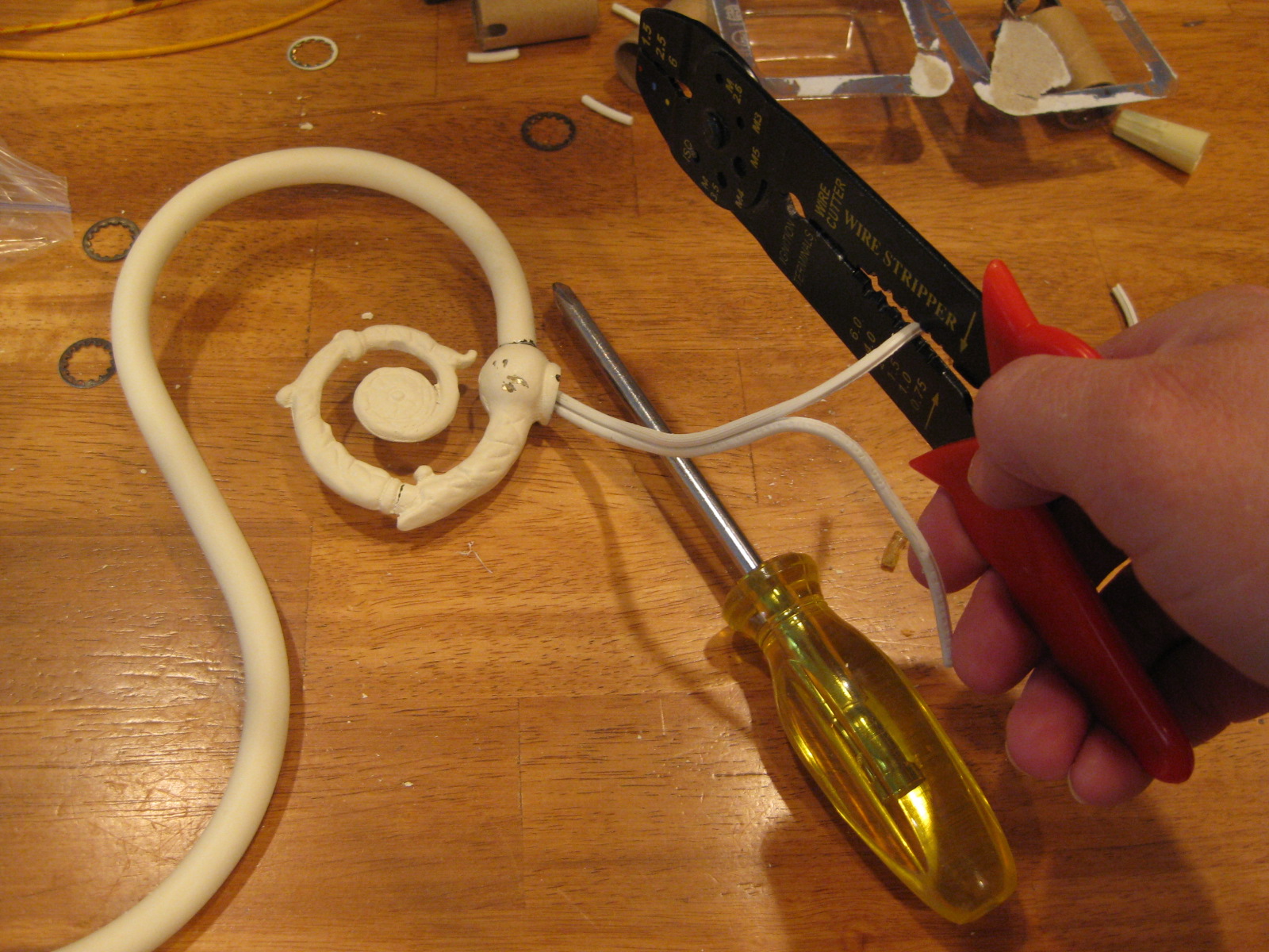 TDA decorating and design Rewiring The Chandelier It Actually Works!