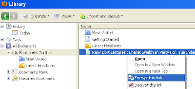 Encrypt/Decrypt this Link in Library