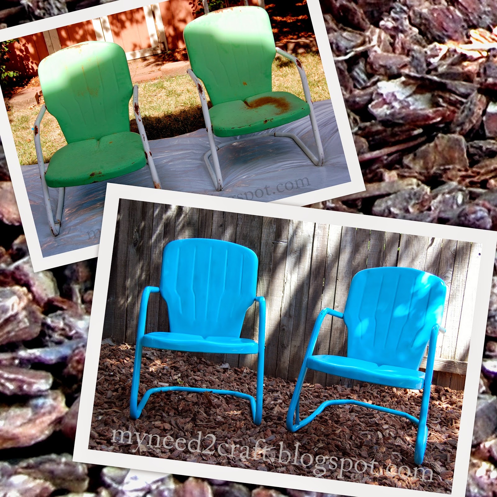 MyNeed2Craft by Terri Deavers Repurpose old patio chairs...