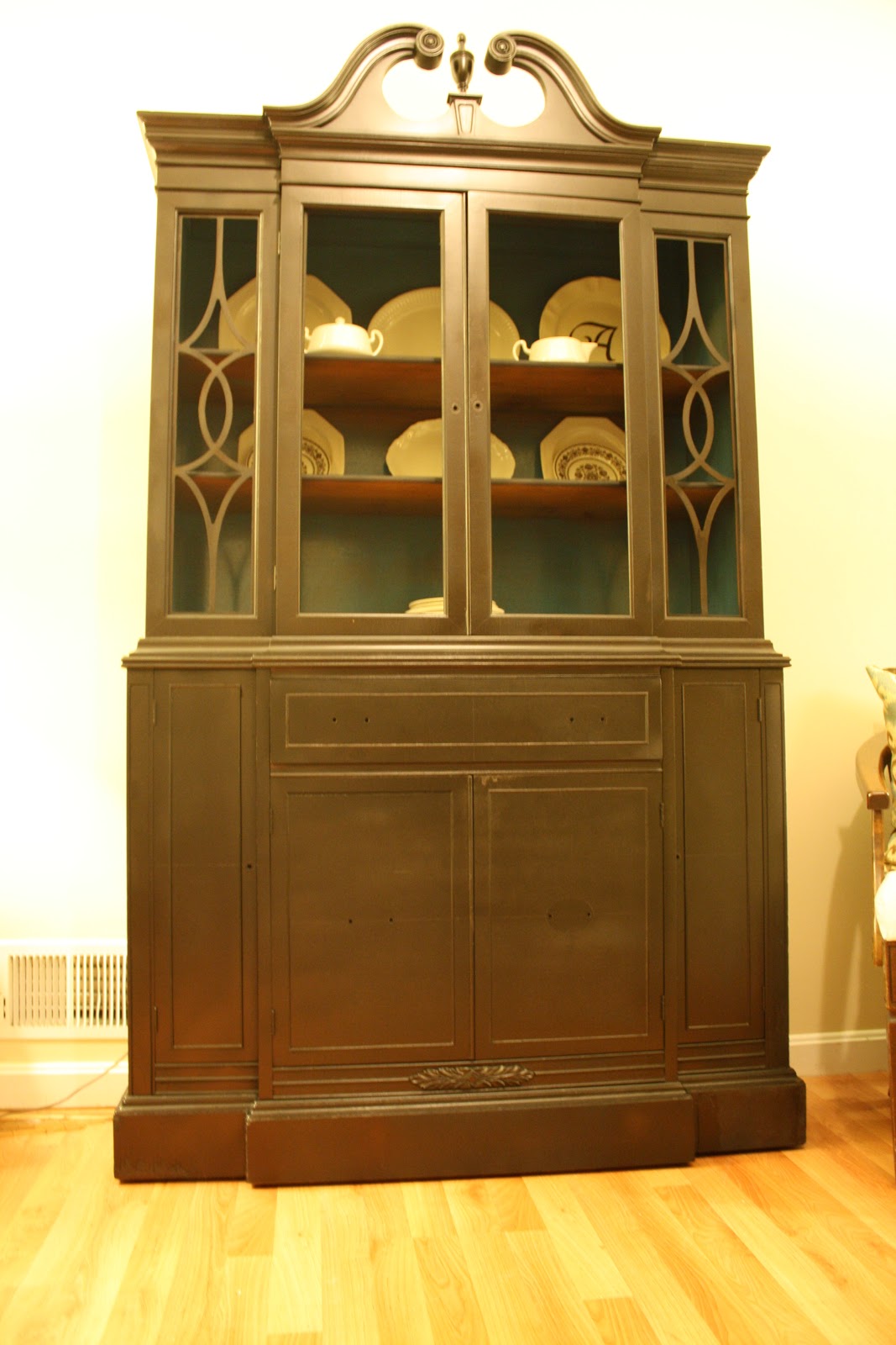 Living Room Updates Spray Painted China Makeover Made by Carli