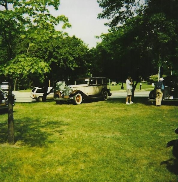 Some of the Packard automobiles at the showing ~