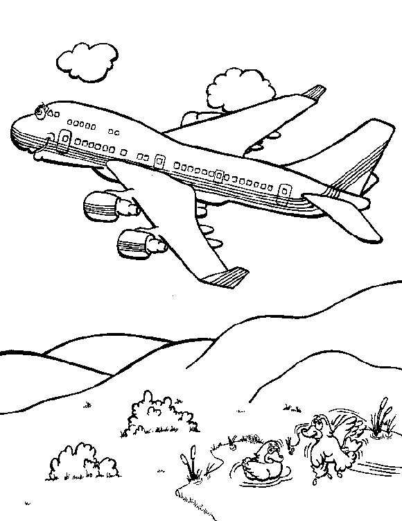 Airplanes Colouring Pages
