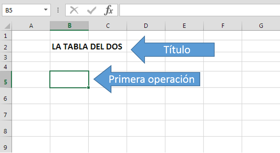Texto en celda Excel Título celda Excel