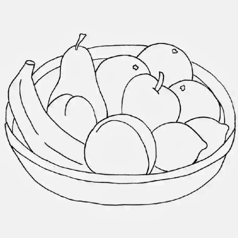 Desenhos de Frutas para Colorir - Desenhos Para Colorir