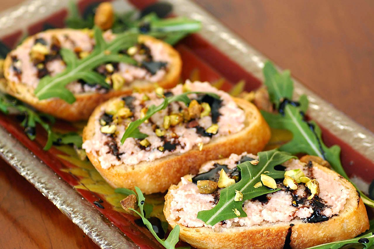 Savoring Time in the Kitchen Mortadella Spread Bruschetta