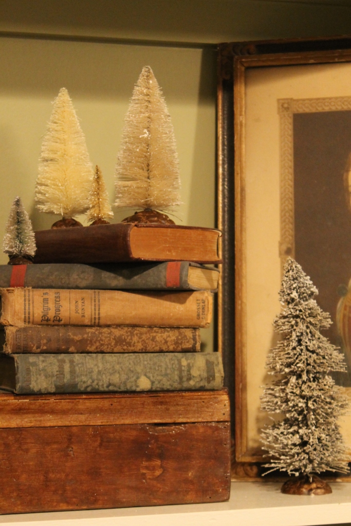 Miss Kopy Kat Bottle Brush Tree Mantle