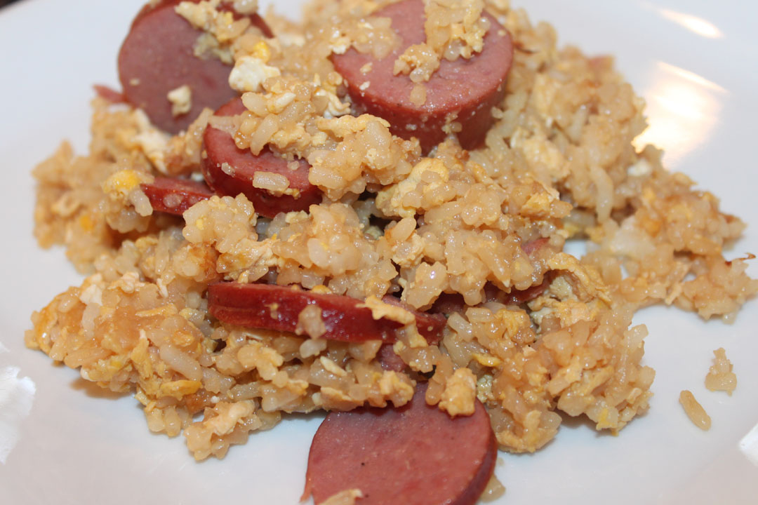 Kelly's Healthified Kitchen Kielbasa Breakfast Fried Rice