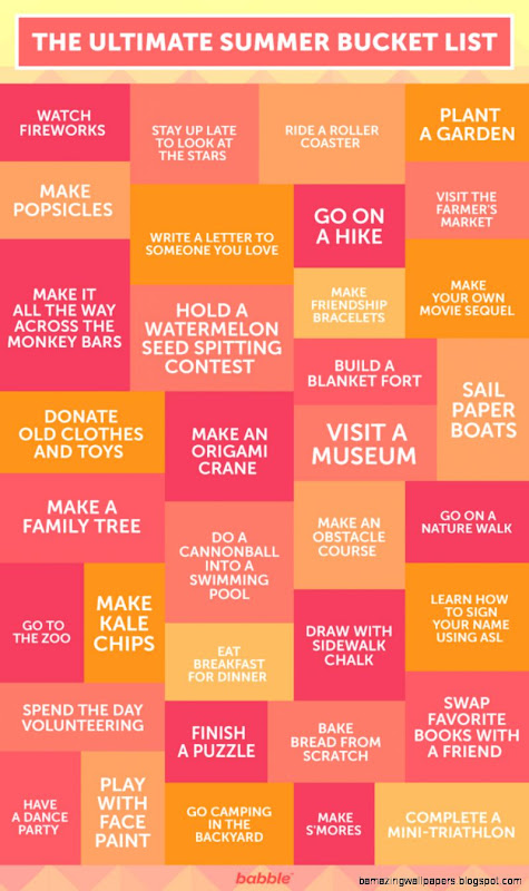 The Ultimate Summer Bucket List  Babble The Ultimate Summer Bucket List  Babble