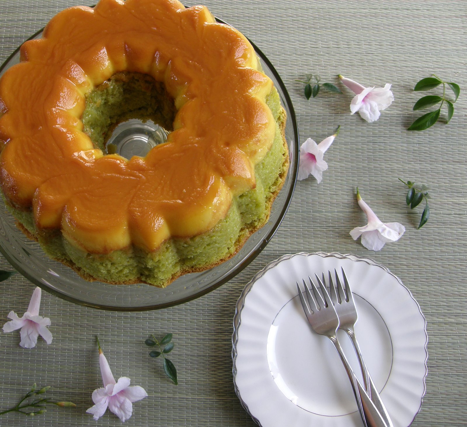 When Adobo Met Feijoada Coconut Pandan Chiffon Flan Bundt Cake