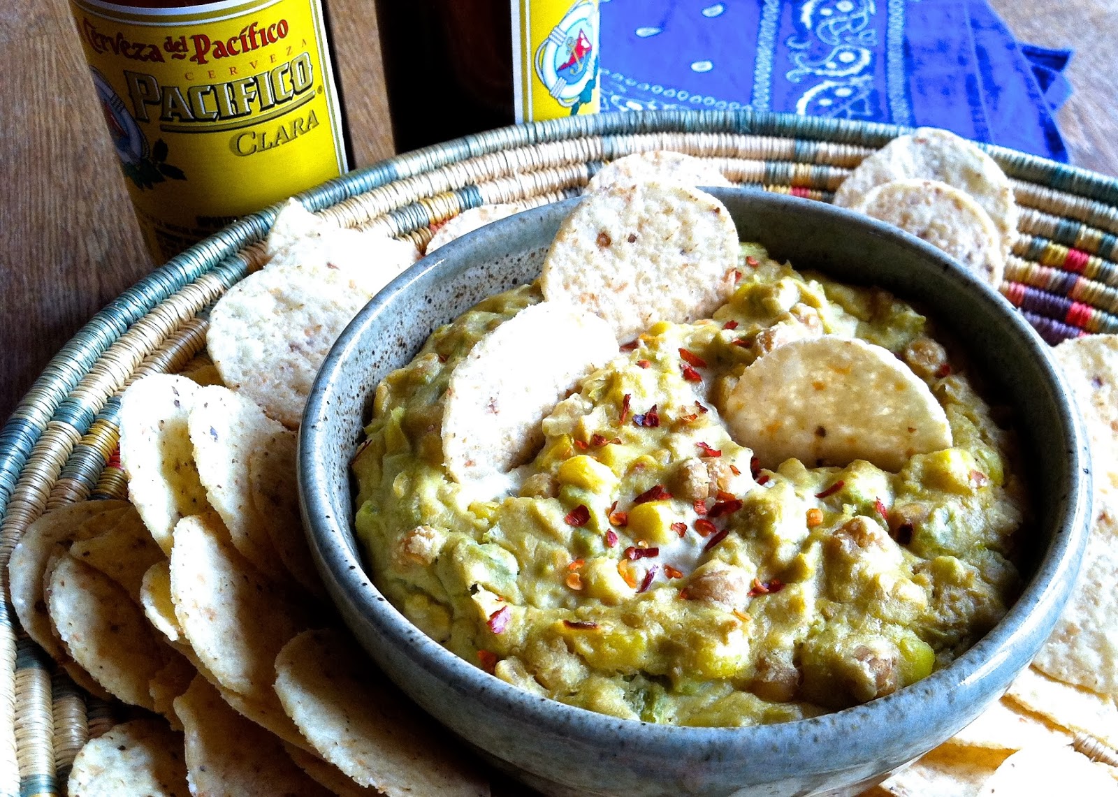 Positively Vegan Green Chile Chickpea Dip