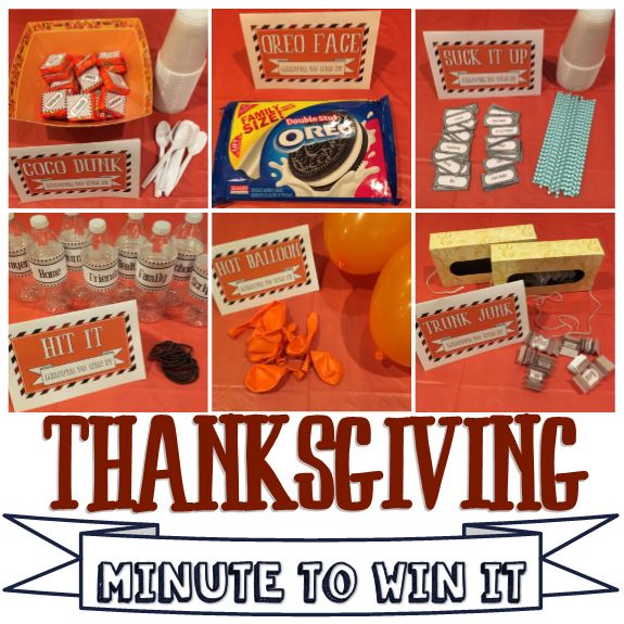 Thanksgiving Minute To Win It
