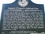 ANDALUSIA FARM, Home of book writer Flannery O'Conner, (andalusia farm home of book writer flannery o'conner history marker milledgeville georgia baldwin county ga)