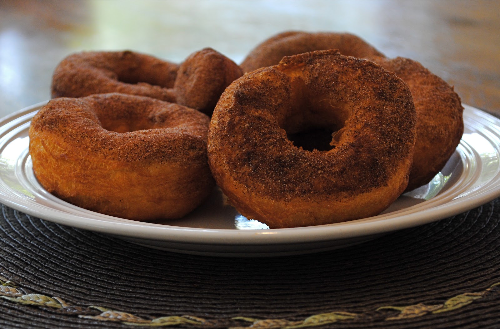 Homemade Cinnamon Sugar Doughnuts made with Pillsbury Grands Biscuits