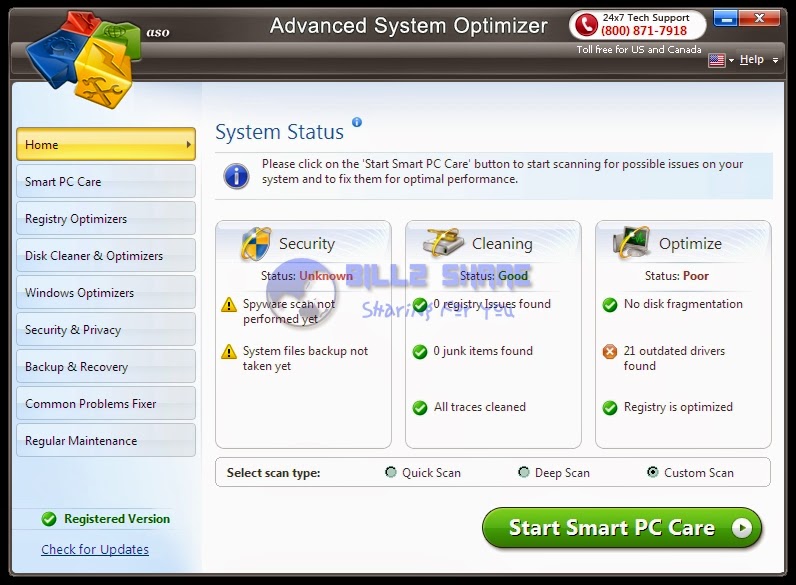 Advanced System Optimizer 3.5.1000.15013 Silent + Patch