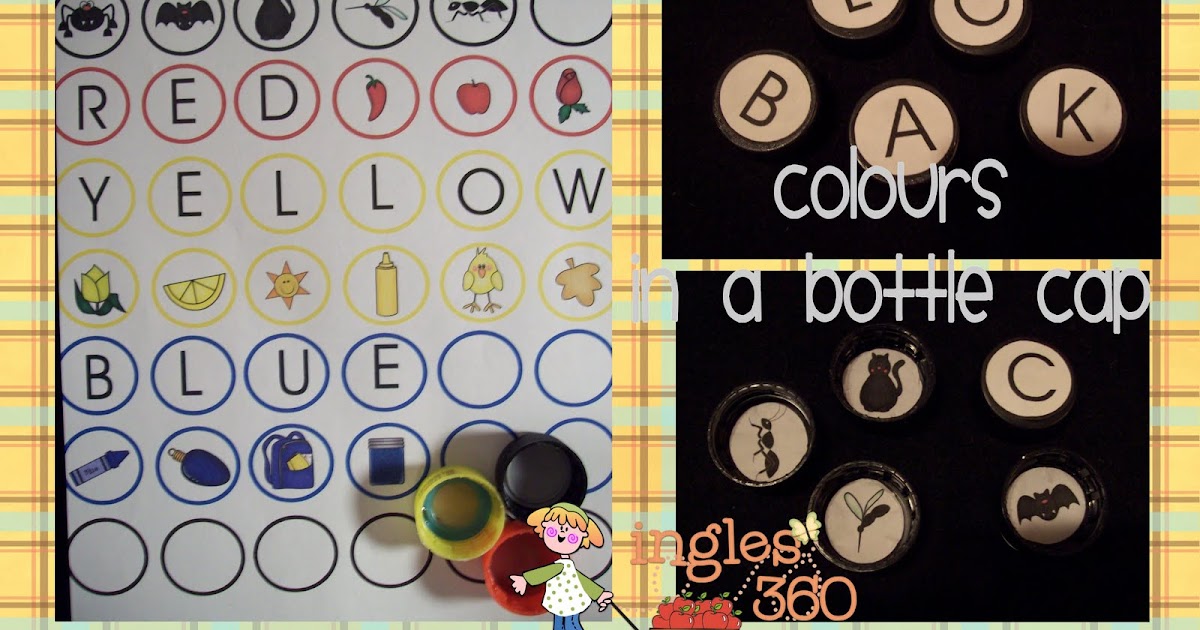 Simply Centers Writing color words with bottle taps freebie