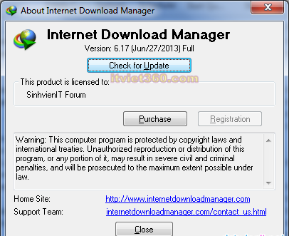 IDM 7.17, Tải IDM 6.17 Full
