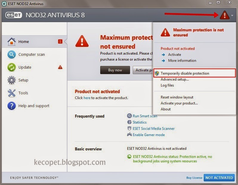 Install Antivirus ESET NOD32 - No Trial | Kecopet Blog