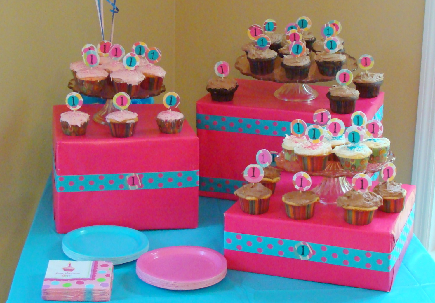 The Reno Family 1st Birthday Cupcake Party