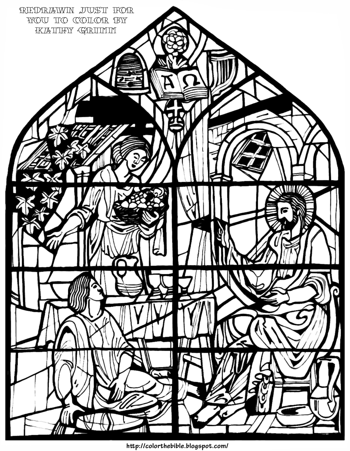 Sisters Martha and Mary | Color The Bible