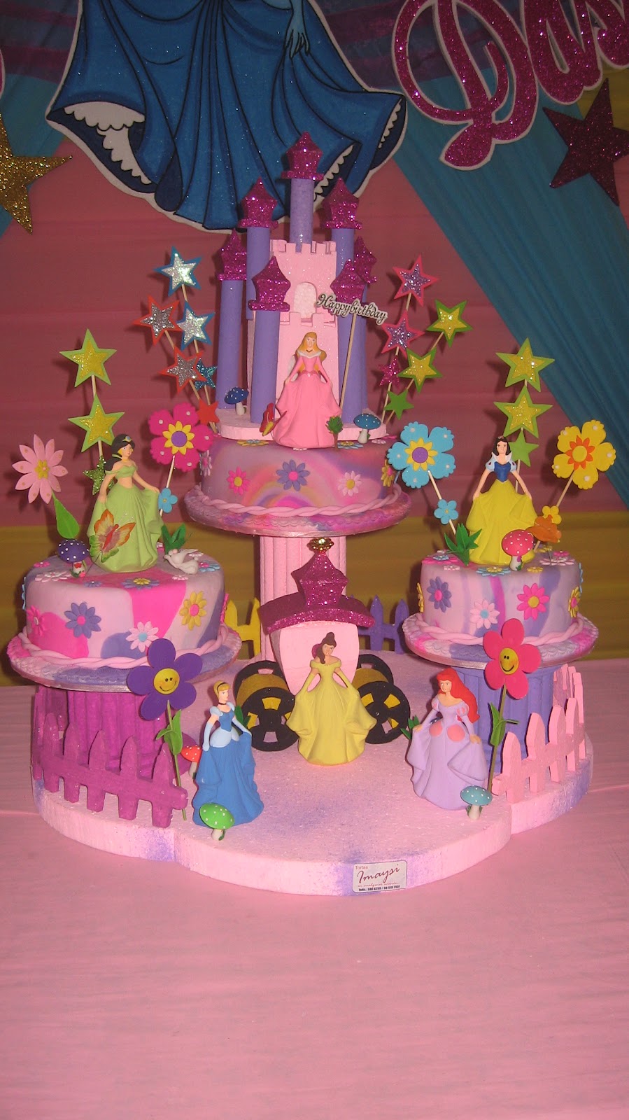 Tortas & Eventos "IMAYSI": TORTA DE LAS PRINCESAS