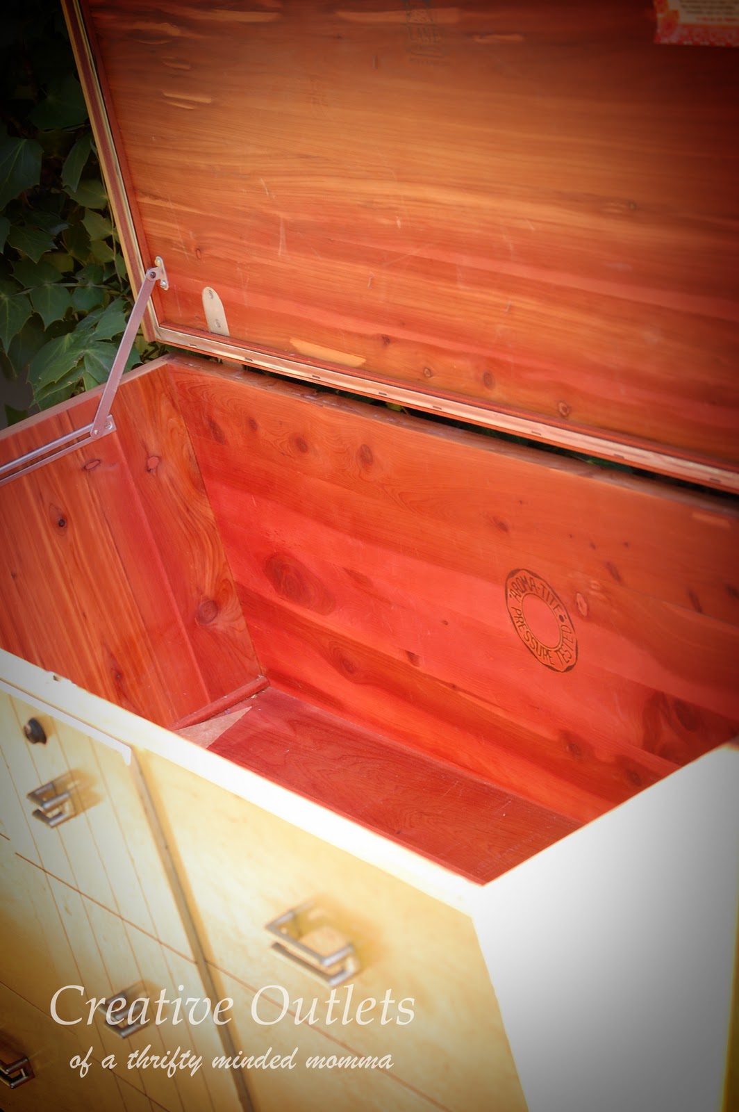 Creative Outlets of a Thrifty Minded Momma New Hope for an old Hope Chest