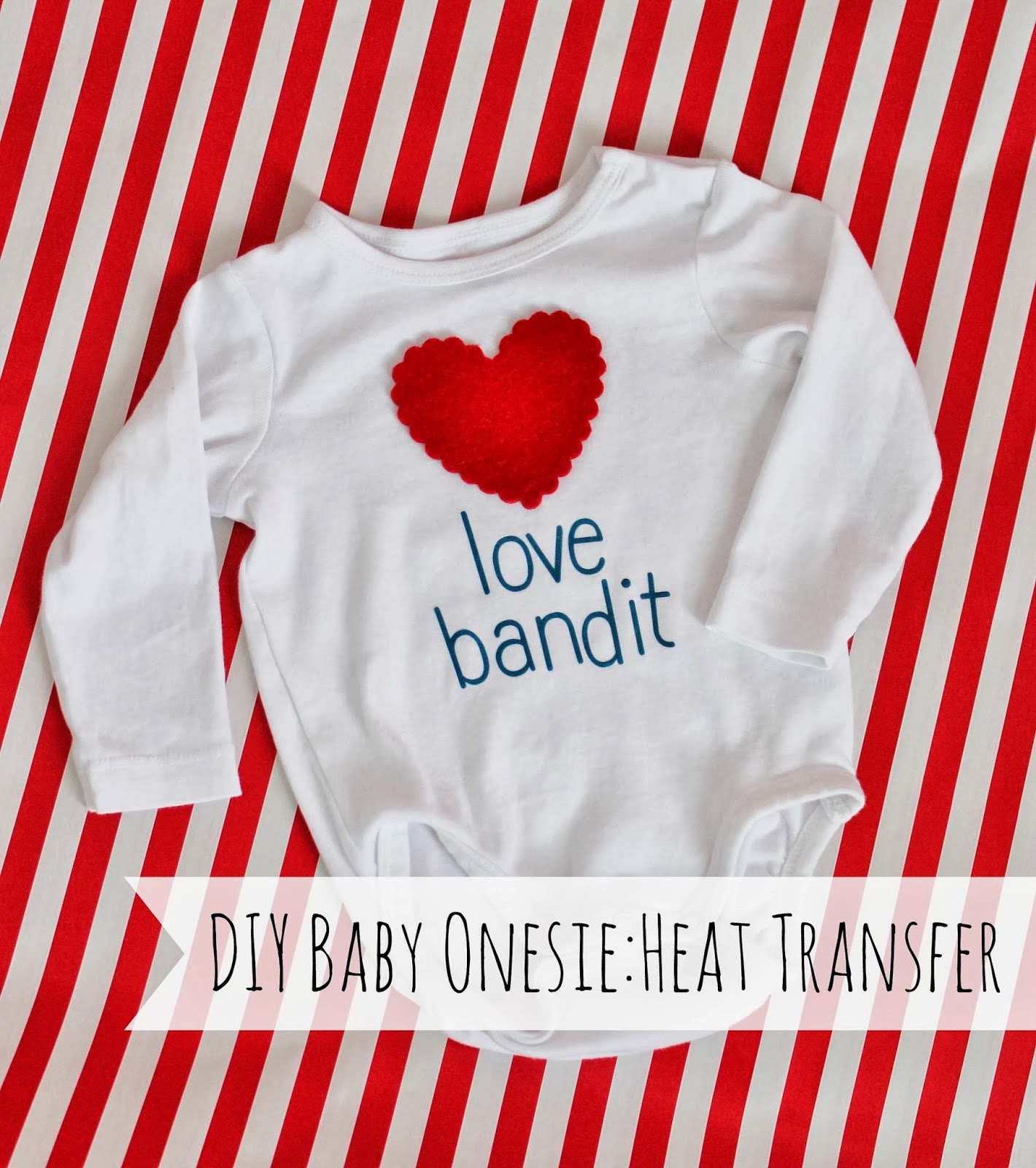 DIY baby Onesie Heat Transfer Shirt