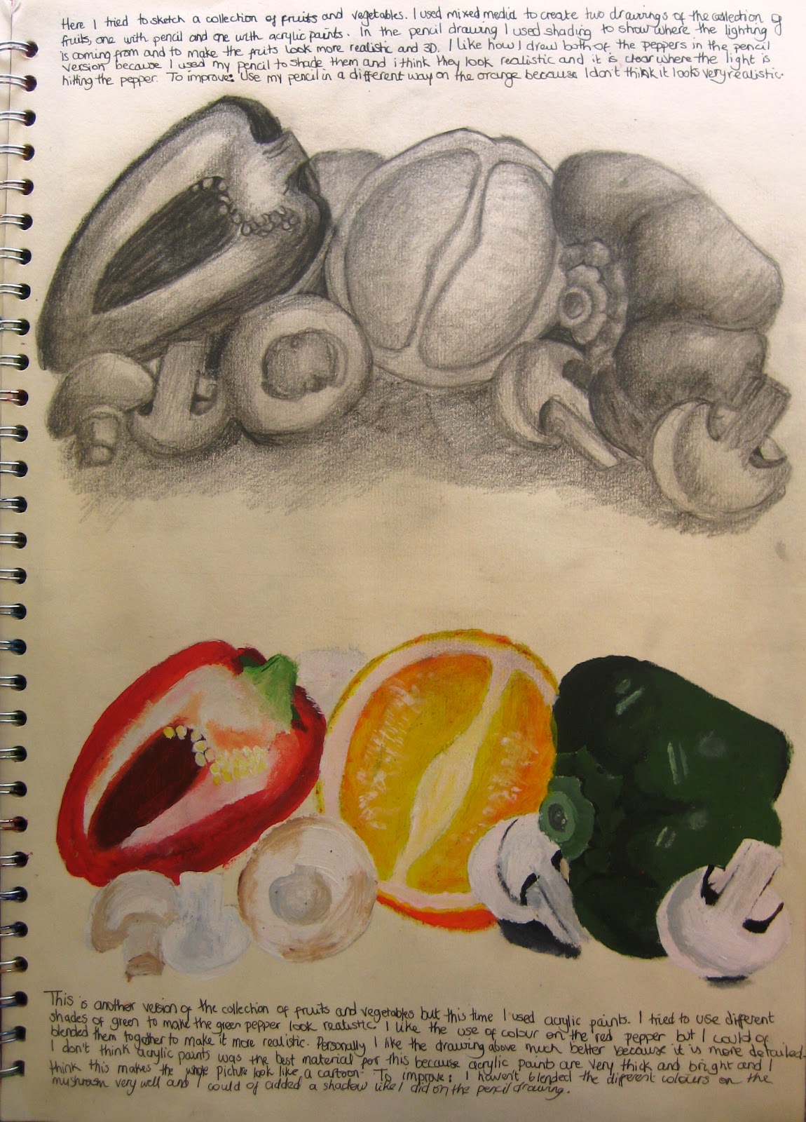 Student Artwork: Year 10 'I, Me, Mine' Sketchbooks