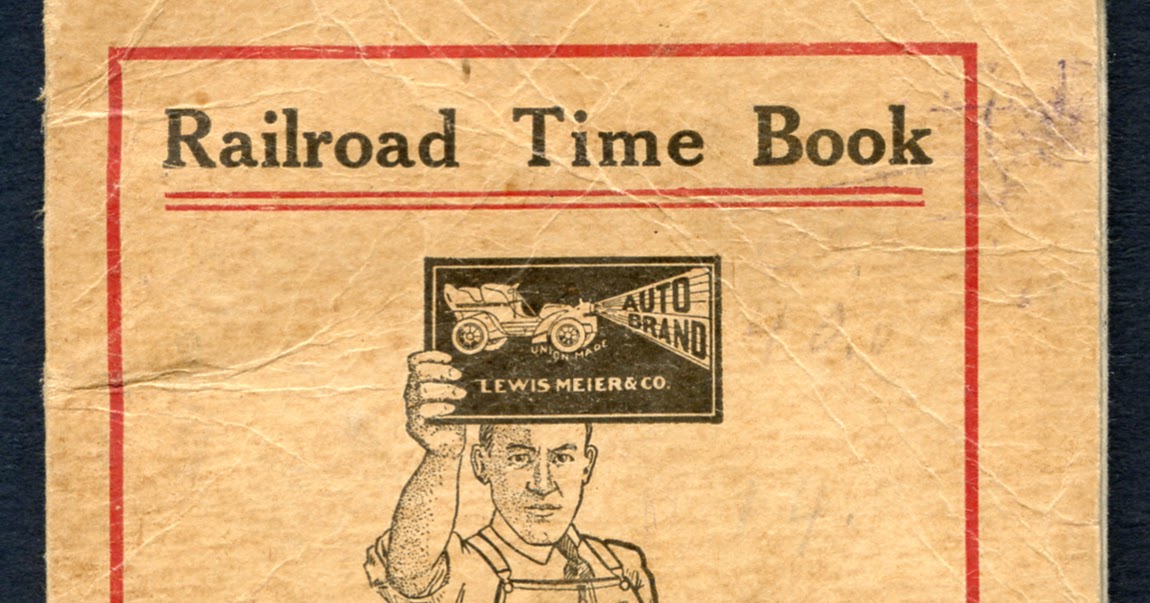 UnionMade 190910 AutoBrand Overalls Railroad Time Book