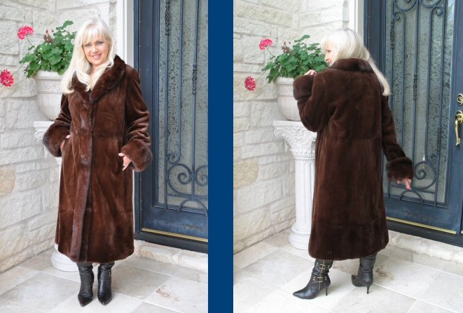 ladies plus size fur coats