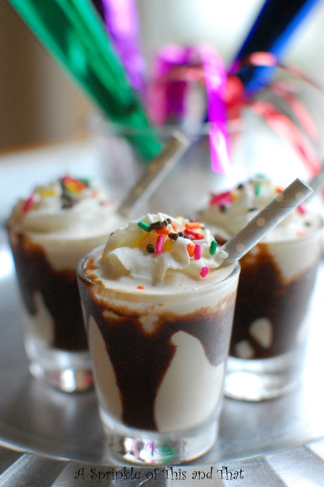 A Sprinkle of This and That Kahlua Shake Shots