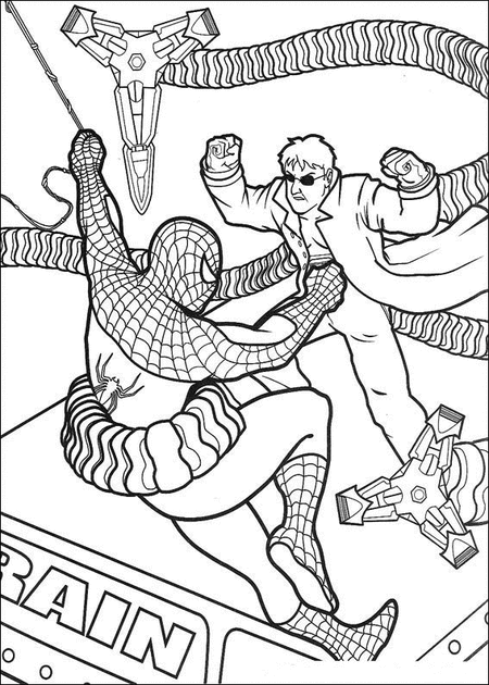 Spiderman Coloring Pages Free for Kids >> Disney Coloring Pages