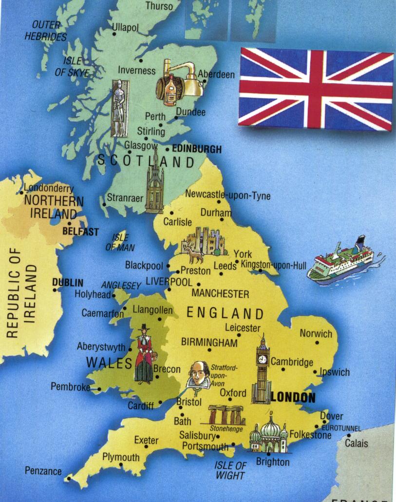 uk map capitals