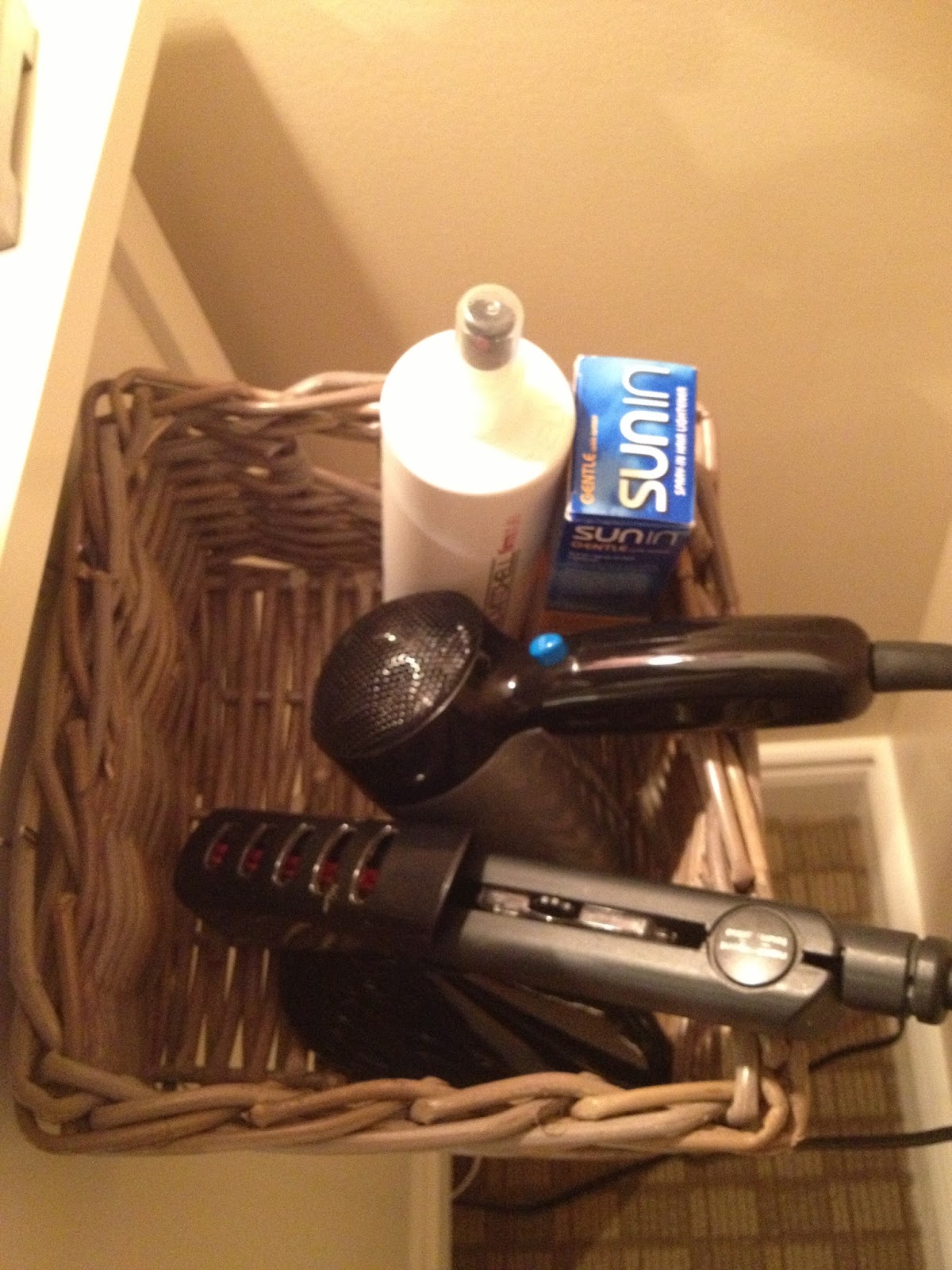 Emma Courtney DIY Hair Dryer/Straightener Storage Solution