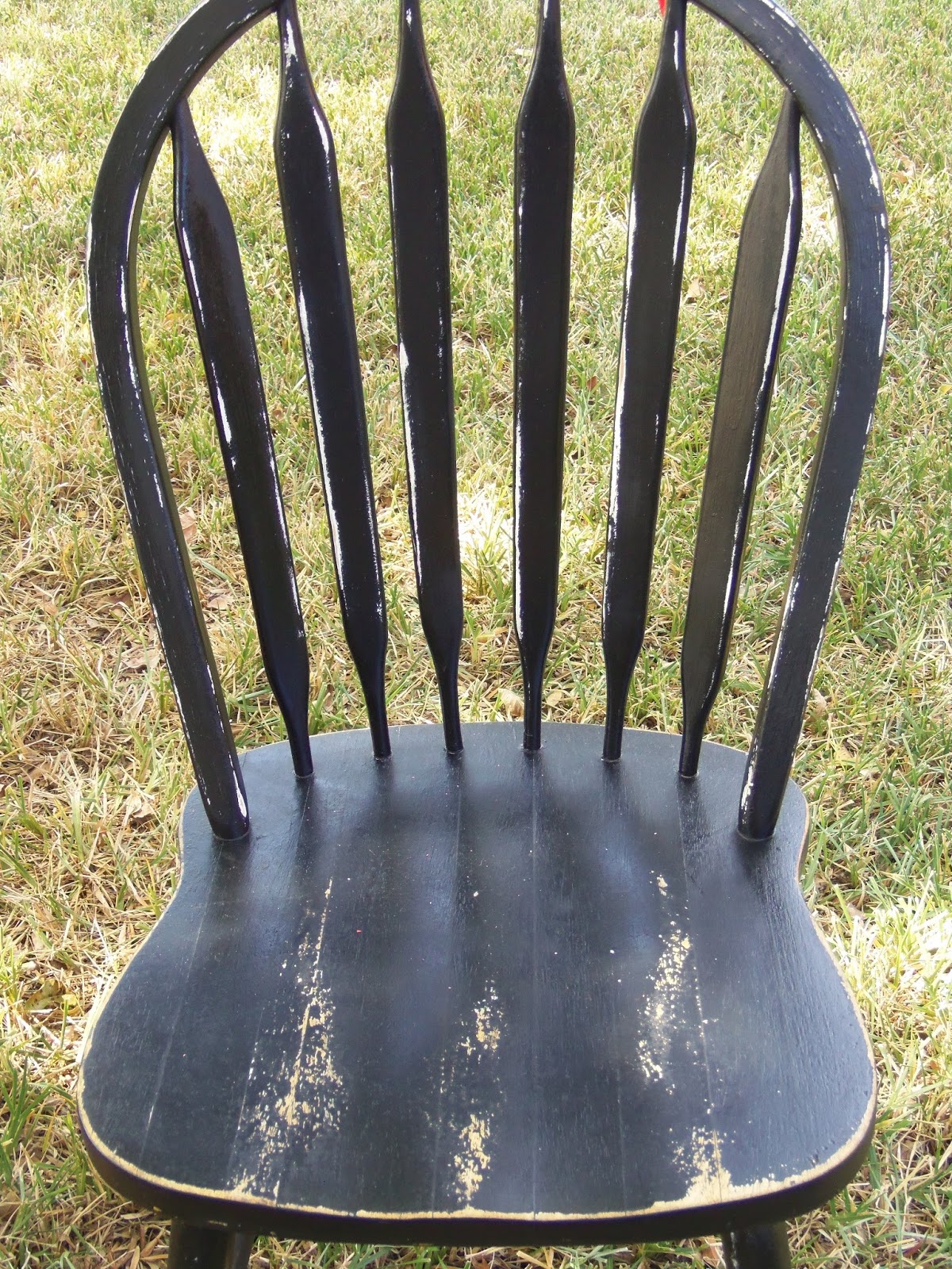live. love. scrap. Distressed Black Chair