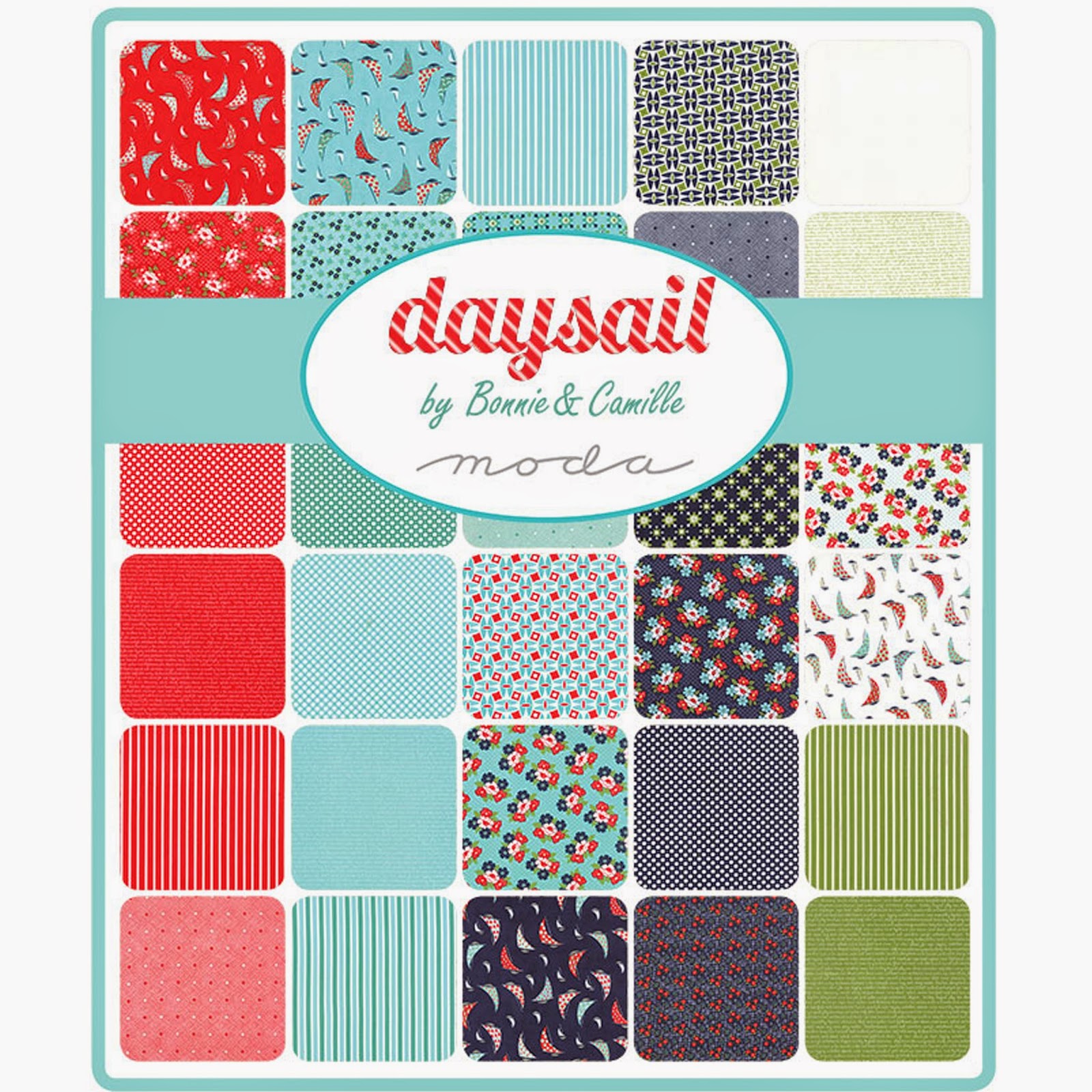 Crazy Quilt Girl Fabric Shop Moda DAYSAIL Fabric