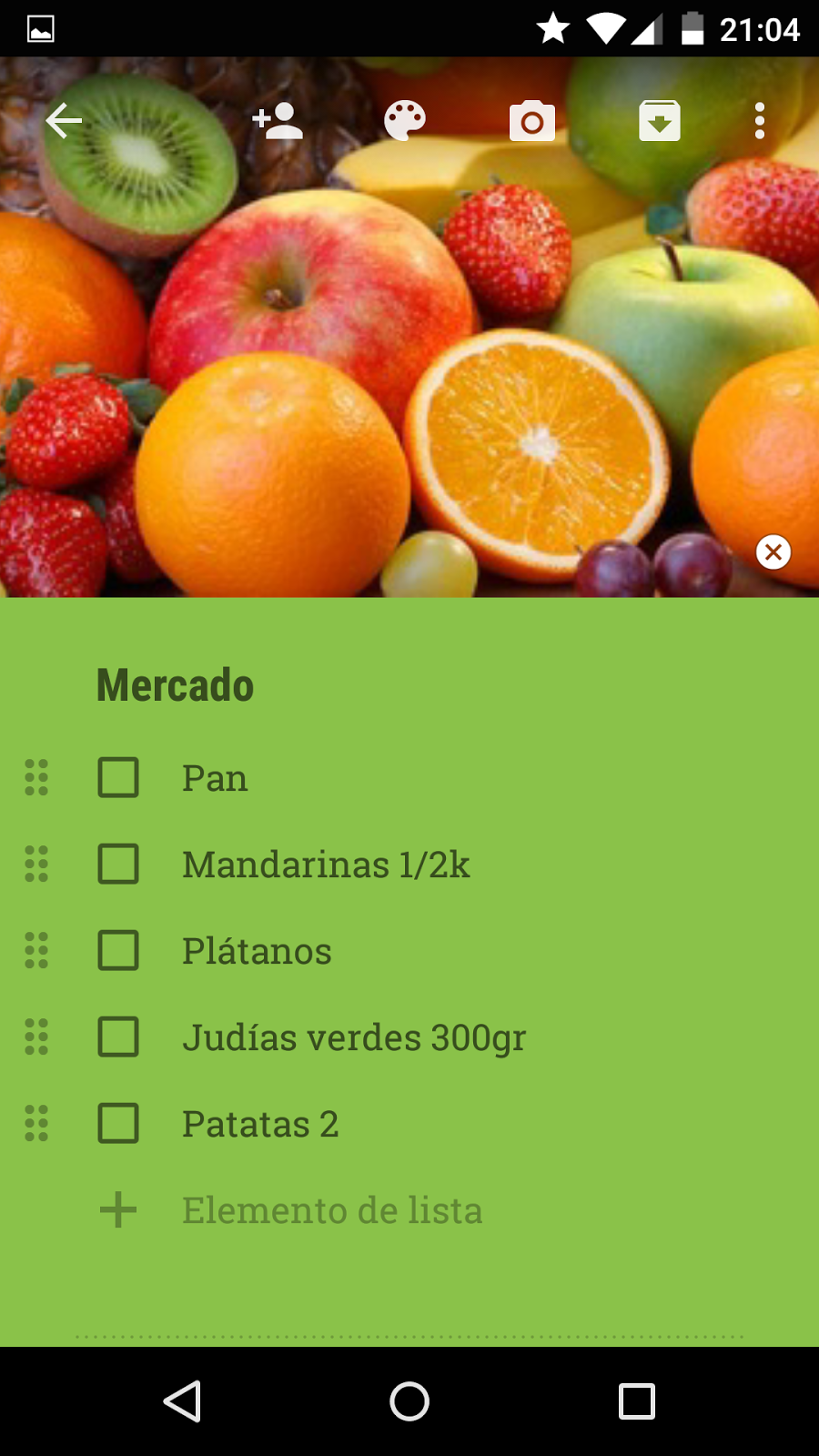 Lista mercado Keep- Lista compra1
