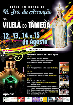 Freguesia de Vilela do Tâmega Cartaz da Festa de Vilela do Tâmega...