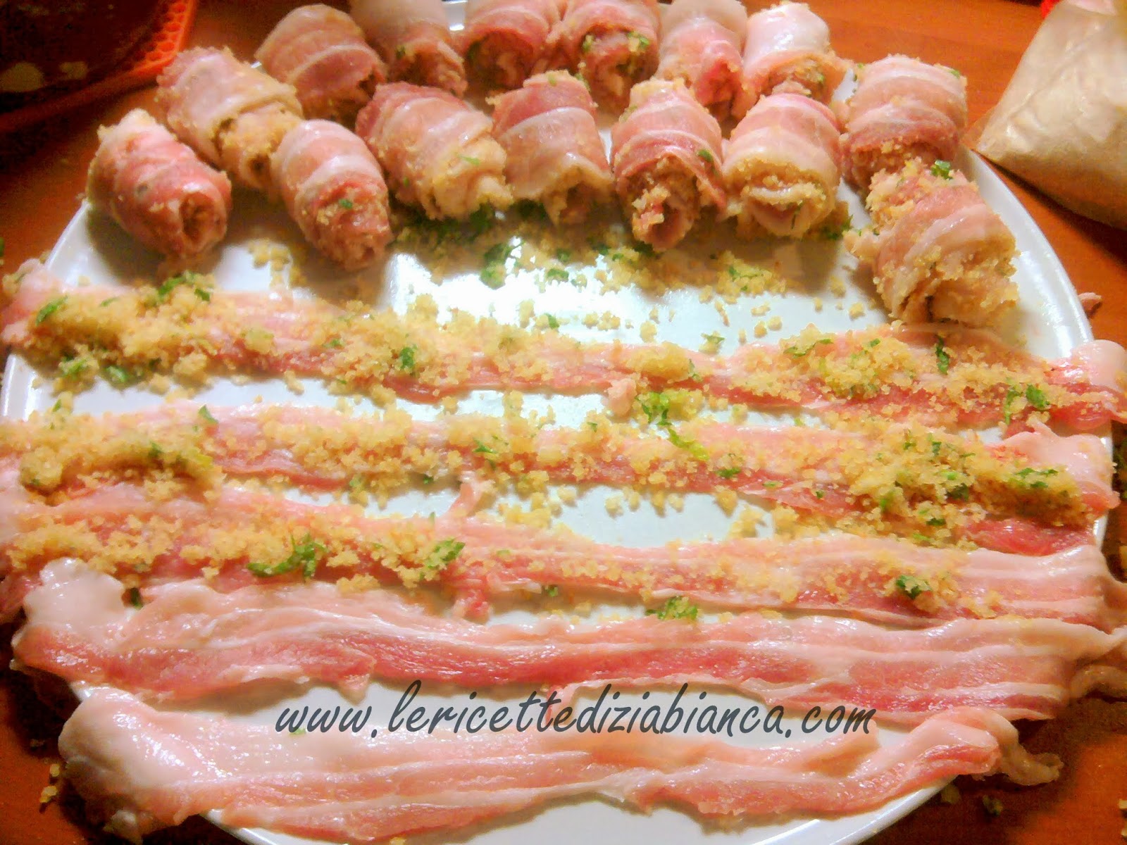 le ricette di zia bianca Involtini di Pancetta