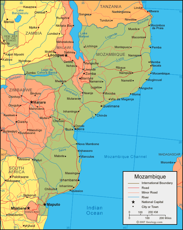 Mozambique (Maputo, specifically).