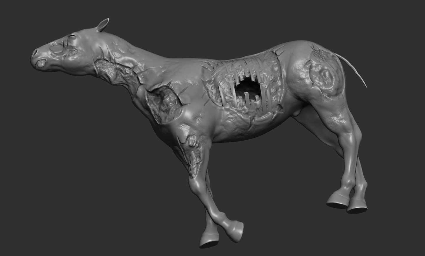 3d Work Dead Horse (ZBrush)